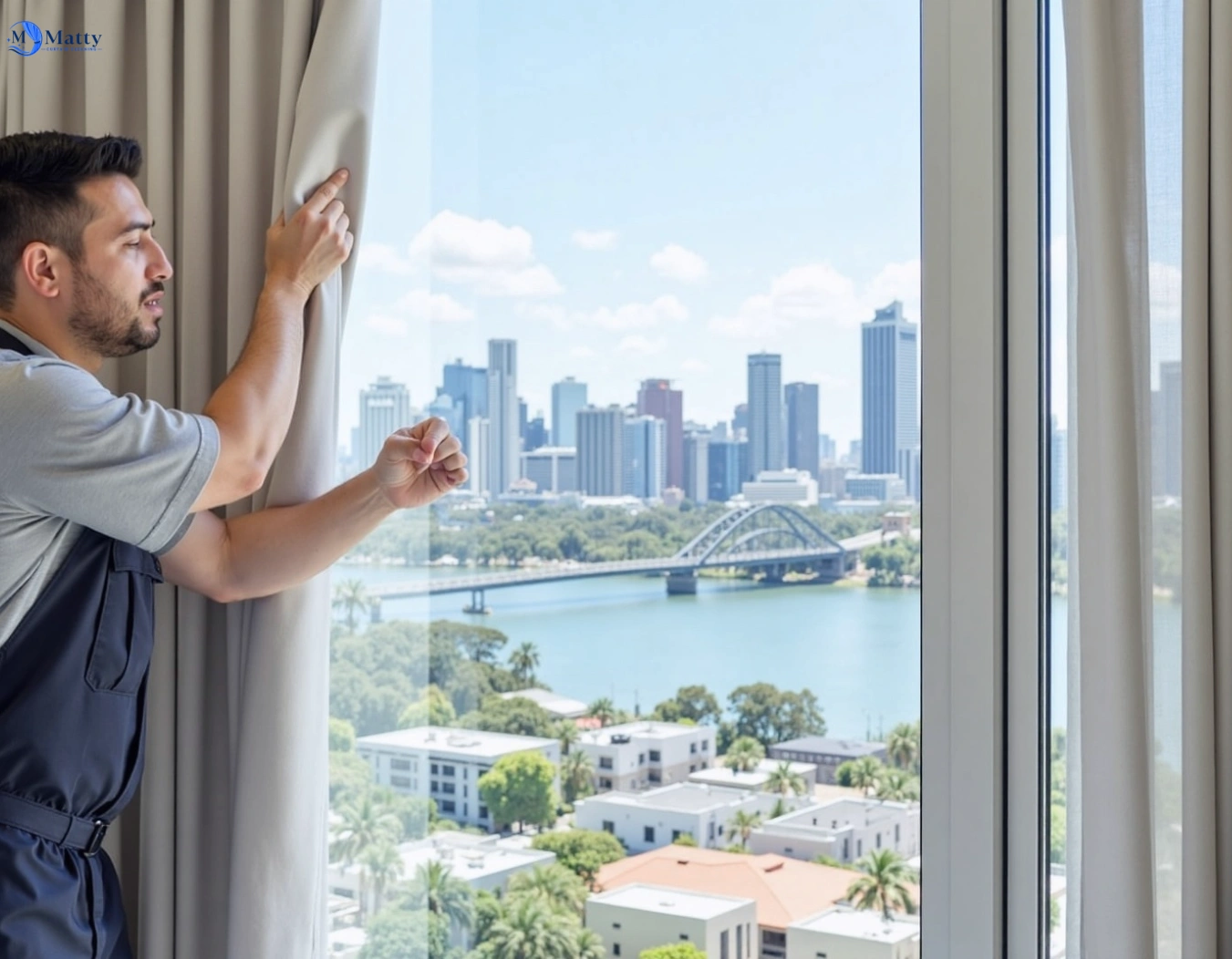 Professional curtain steam cleaning service north-bondi-nsw QLD by Matty Curtain Cleaning